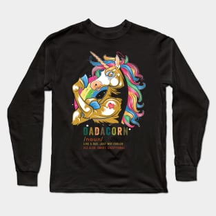 DadaCorn Like A Dad Unicorn Father's Day Long Sleeve T-Shirt